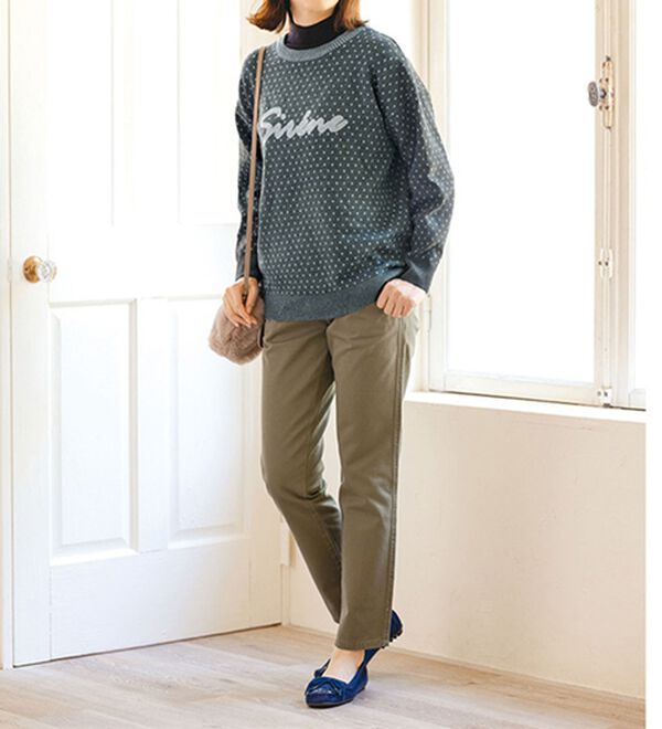 ルフラン（ルフラン）の「【２色組】あったかロゴニットプルオーバー（ニット・セーター）」｜詳細画像