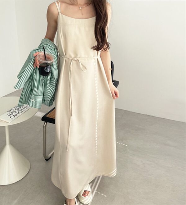 GeeRA（ジーラ）の「リネンライクロングキャミワンピース（その他ワンピース）」｜詳細画像