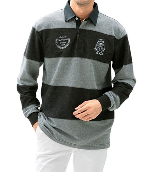 「＜ハッシュパピー＞デニム調ビッグドックポロ（メンズポロシャツ）」｜詳細画像