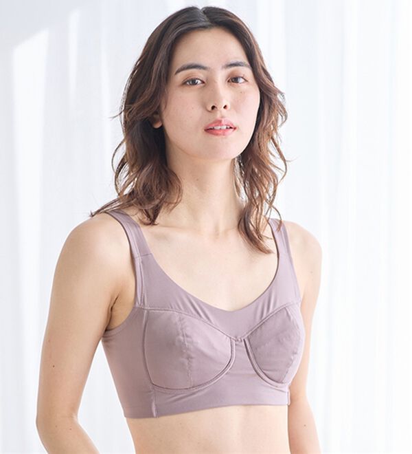 LAVIENNE（ラヴィエンヌ）の「グラマーさんのグッと細見えノンワイヤーブラ（ブラジャー）」｜詳細画像
