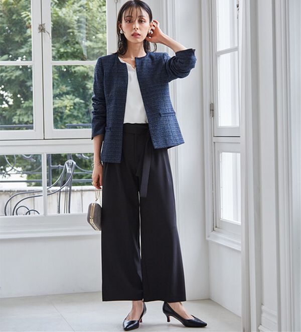 RANAN（ラナン）の「【４点セット】洗える！選べるボトムスーツセット（パンツスーツ）」｜詳細画像