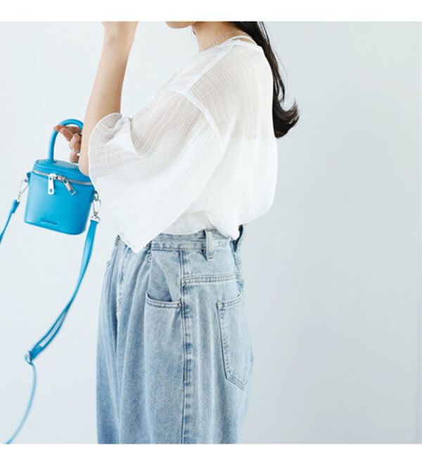 GeeRA（ジーラ）の「前後２ＷＡＹシアーＴシャツブラウス（ブラウス）」｜詳細画像