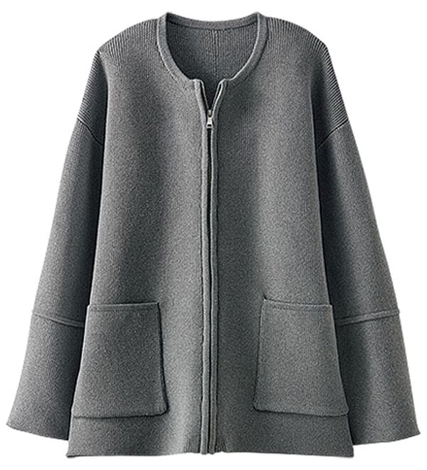 BELLUNA（ベルーナ）の「ランタンスリーブ軽量ニットジャケット（その他ジャケット）」｜詳細画像