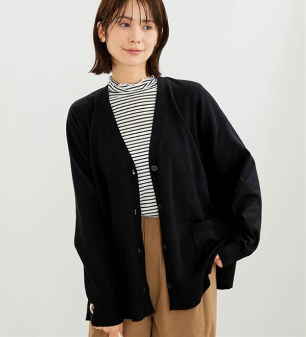 BELLUNA（ベルーナ）の「シアーリブ素材メロー使いプルオーバー（カットソー）」｜詳細画像