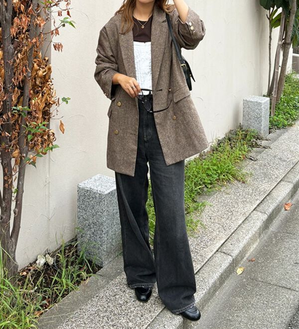 GeeRA（ジーラ）の「オーバーサイズダブルテーラードジャケット（テーラードジャケット）」｜詳細画像