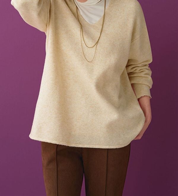 BELLUNA（ベルーナ）の「なめらかテンセル（ＴＭ）繊維ストレッチプルオーバー（カットソー）」｜詳細画像