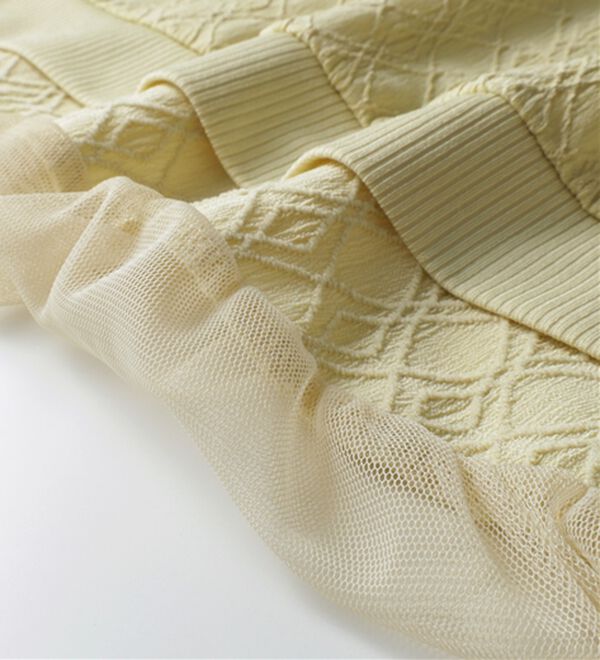 BELLUNA（ベルーナ）の「ジャカード素材チュール重ねプルオーバー（カットソー）」｜詳細画像