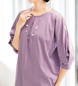 ルフラン（ルフラン）の「さらり爽やか冷感カットソー（カットソー）」｜ローズ