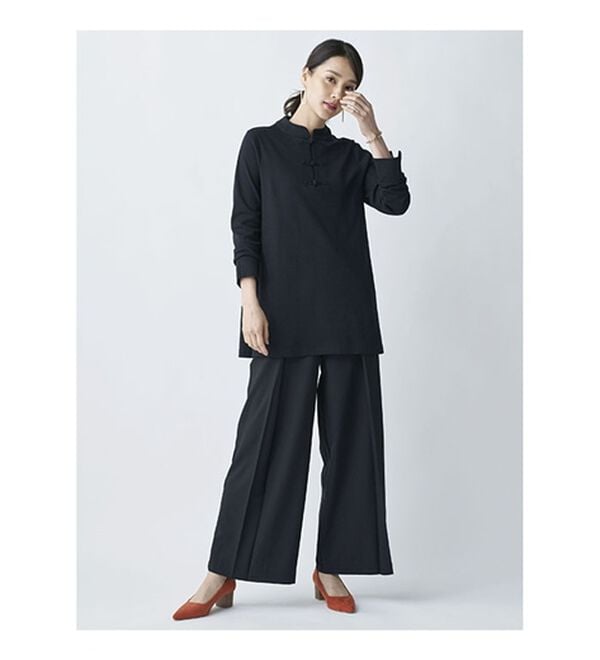 色あせにくい黒！チャイナカラーチュニック - ベルーナ【公式】