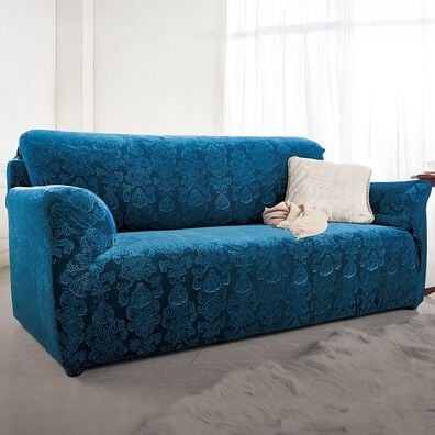 「Ｎｅｗ立体オーナメント柄伸縮フィットソファカバー（ソファーカバー）」