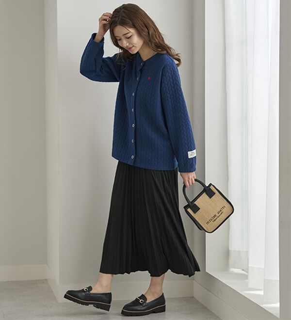 BELLUNA（ベルーナ）の「【ＰＯＬＯ　ＢＣＳ】ジャカード素材カーディガン（その他カーディガン）」｜詳細画像