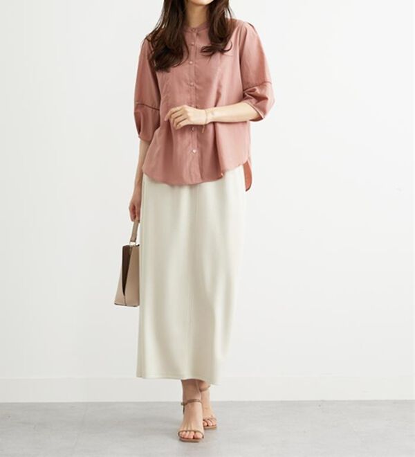 BELLUNA（ベルーナ）の「エアリービンテージ素材タック使いブラウス（ブラウス）」｜詳細画像