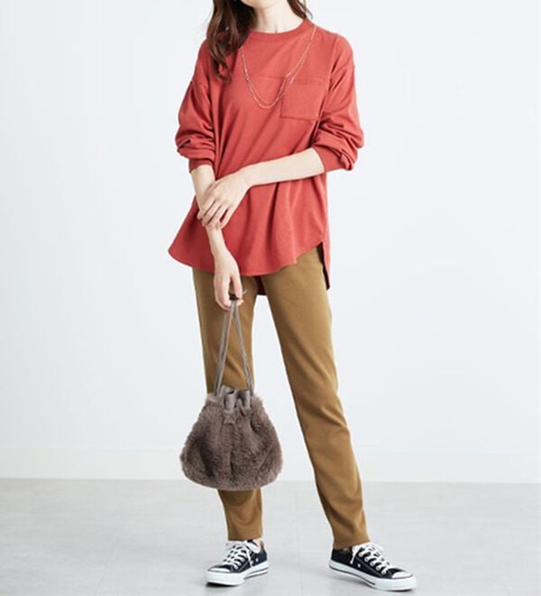 BELLUNA（ベルーナ）の「あったか！裏フリースストレッチパンツ（フルレングスパンツ）」｜詳細画像