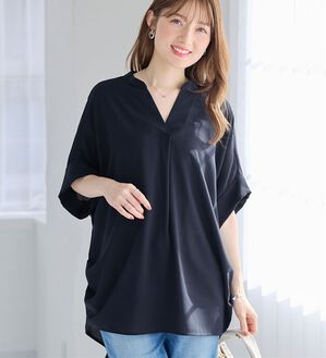 alotta（アロッタ）の「サイドタックゆるドルマンとろみブラウスチュニック（ブラウス）」｜詳細画像