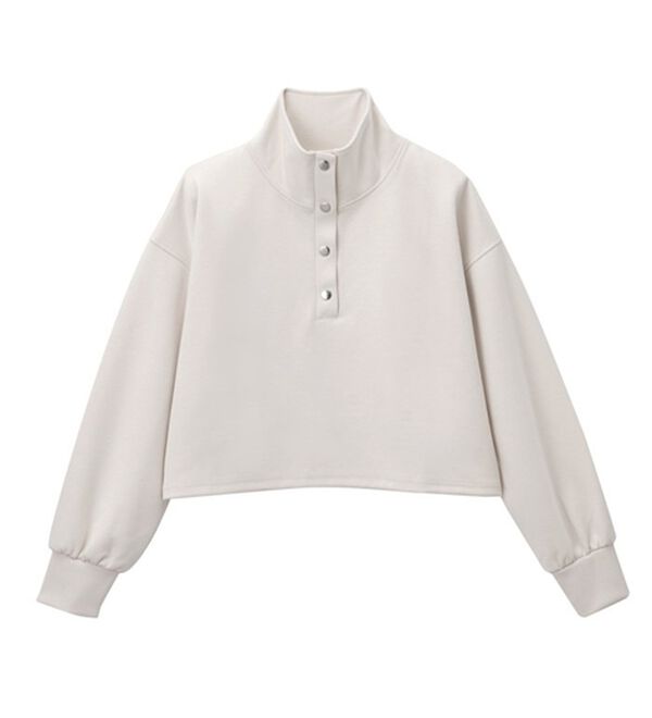 GeeRA（ジーラ）の「ダンボールハーフスナップショートプルオーバー（カットソー）」｜詳細画像