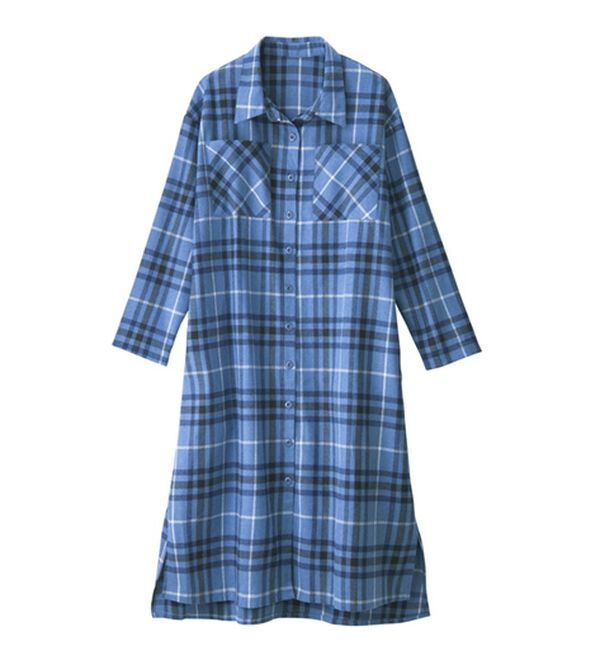 ビエラチェックシャツワンピース - ベルーナ【公式】