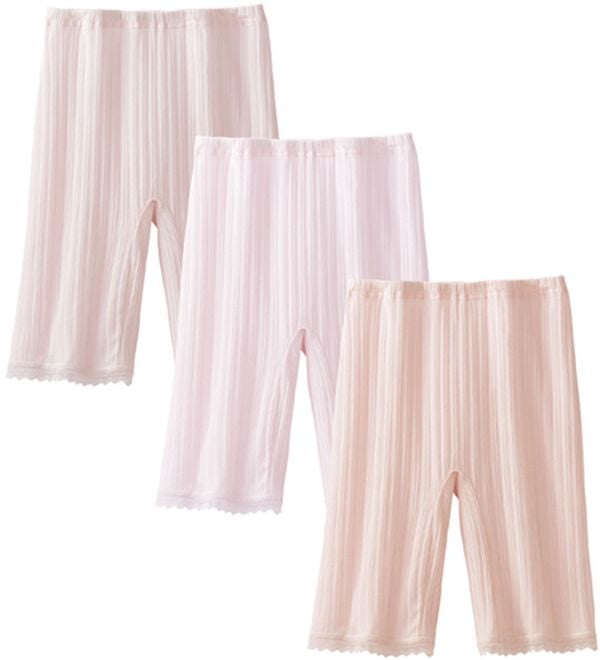 「【３色組】麻入りさらさら３分丈ボトム（ショーツ）」｜3色組