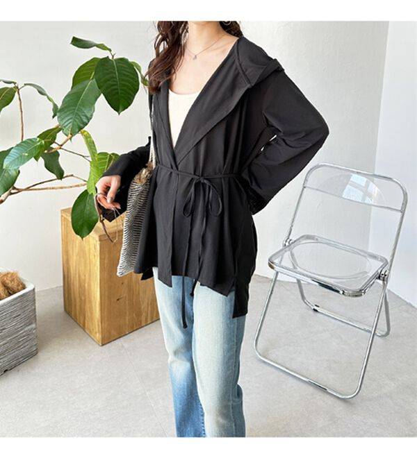 GeeRA（ジーラ）の「【水陸両用】ラッシュガードフーディカーデガン（パーカー）」｜詳細画像