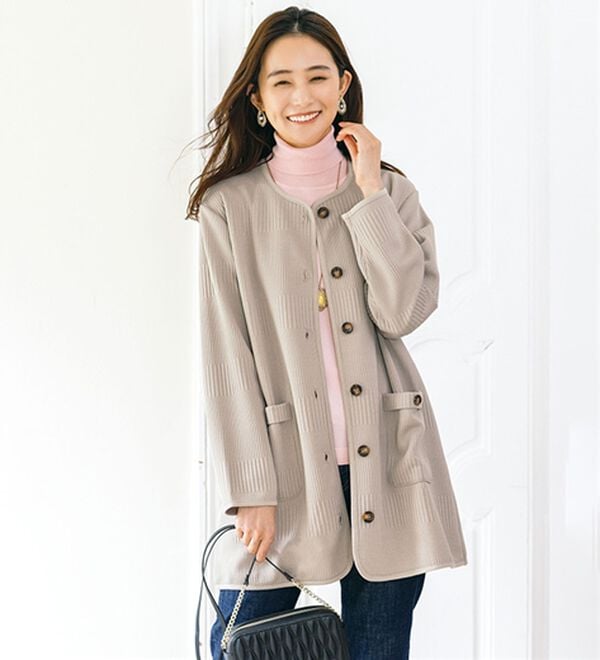 ルフラン（ルフラン）の「今の季節にちょうどいい！羽織り（その他ジャケット）」｜グレージュ