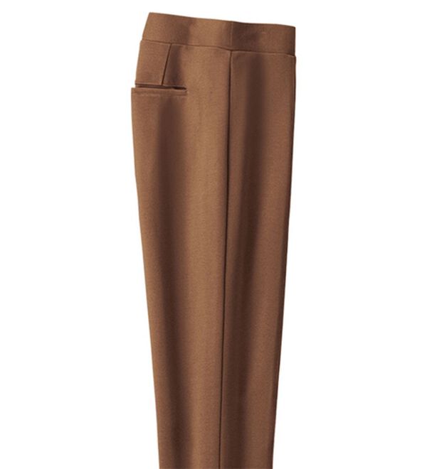 ルフラン（ルフラン）の「常識を変えるスティックパンツ（フルレングスパンツ）」｜ブラウン