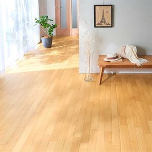 iellio（イエリオ）の「ペット対応フロアクッション＜簡単ロール式・フローリング調・防水・はっ水・抗菌・防カビ・消臭・防炎・滑りにくい・日本製＞（カーペット）」｜ビーチ