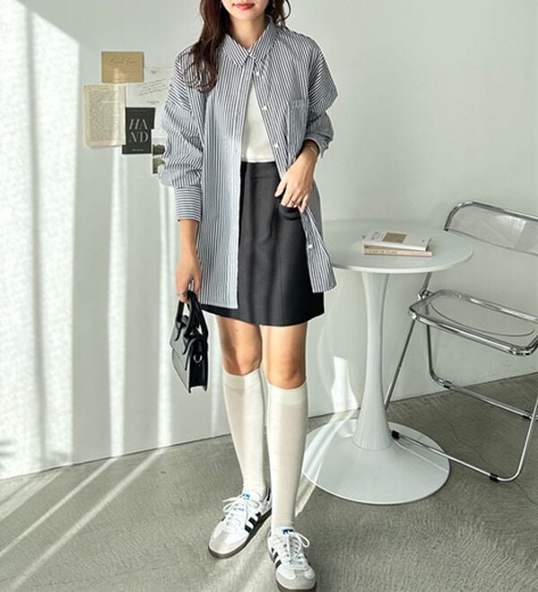 GeeRA（ジーラ）の「アソート柄オーバーサイズシャツ（シャツ）」｜詳細画像