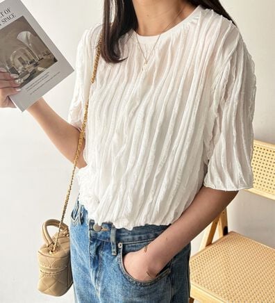 GeeRA（ジーラ）の「フリルカットソーＴシャツ（カットソー）」