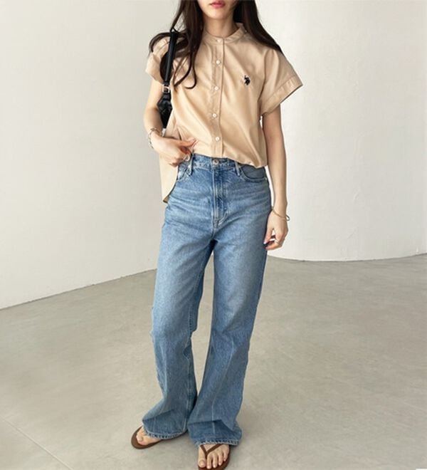 GeeRA（ジーラ）の「【ＵＳ．ＰＯＬＯ．ＡＳＳＮ】フレンチスリーブシャツ（シャツ）」｜詳細画像