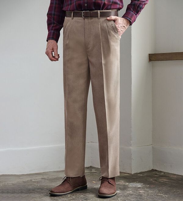 「【３本組】＜ダンロップ・リファインド＞吸汗速乾アジャスタースラックス（メンズスラックス）」｜詳細画像