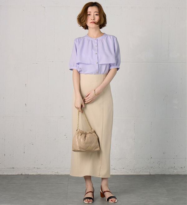 BELLUNA（ベルーナ）の「ケープ風デザインブラウス（ブラウス）」｜詳細画像