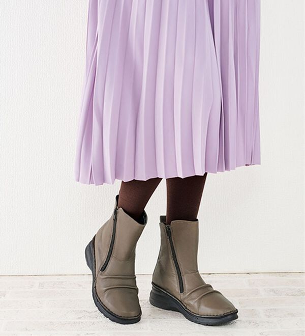 ルフラン（ルフラン）の「ｔｏ　ｂｅ　ｃｏｎｔｉｎｕｅｄ　やわらか山羊革４Ｅショートブーツ（ブーツ）」｜詳細画像