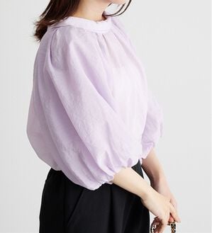 RANAN（ラナン）の「バルーンスリーブブラウス（ブラウス）」｜ライラック