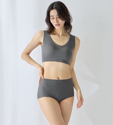 LAVIENNE（ラヴィエンヌ）の「【ノーブラ感覚】締め付けから解放する綿混のスーピタリラックスブラ・ショーツ（別売）（ブラジャー）」
