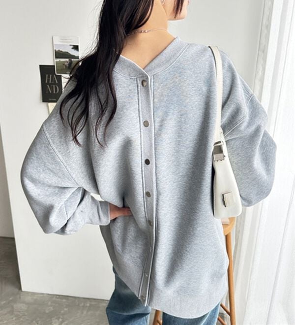 GeeRA（ジーラ）の「前後２ＷＡＹ裏起毛スウェットカーデ（その他カーディガン）」｜詳細画像