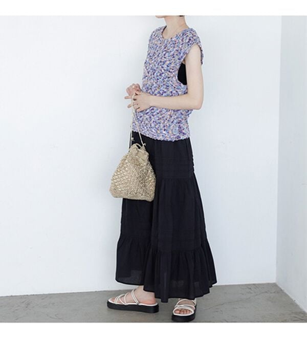 GeeRA（ジーラ）の「前後２ＷＡＹファンシーニットトップス（ニット・セーター）」｜詳細画像