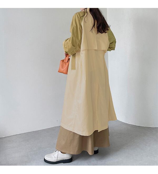 RANAN（ラナン）の「異素材ミリタリーコート（ロングコート）」｜詳細画像