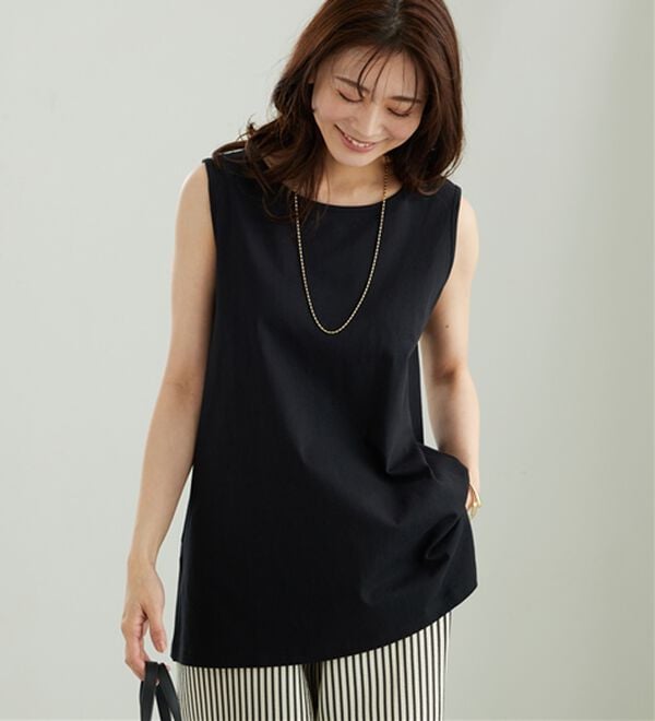 BELLUNA（ベルーナ）の「レイヤードに活躍！綿100％タンクトップ（タンクトップ・キャミソール）」｜詳細画像