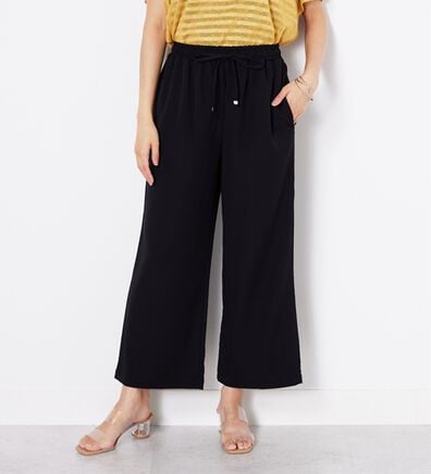 BELLUNA（ベルーナ）の「【接触冷感】なめらかタッチイージーワイドパンツ（ワイドパンツ・ガウチョ）」