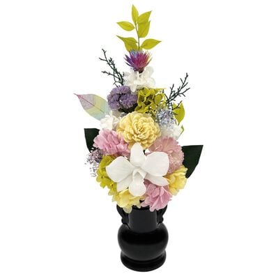 「虹色のお供え用プリザーブドフラワー　千鶴（仏壇・仏具）」