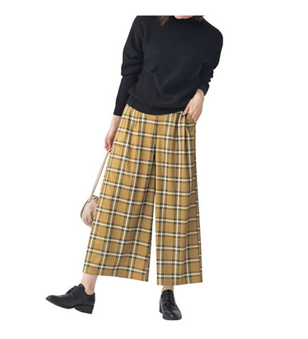 LAVIENNE（ラヴィエンヌ）の「裏フリースワイドパンツ（ワイドパンツ・ガウチョ）」｜詳細画像