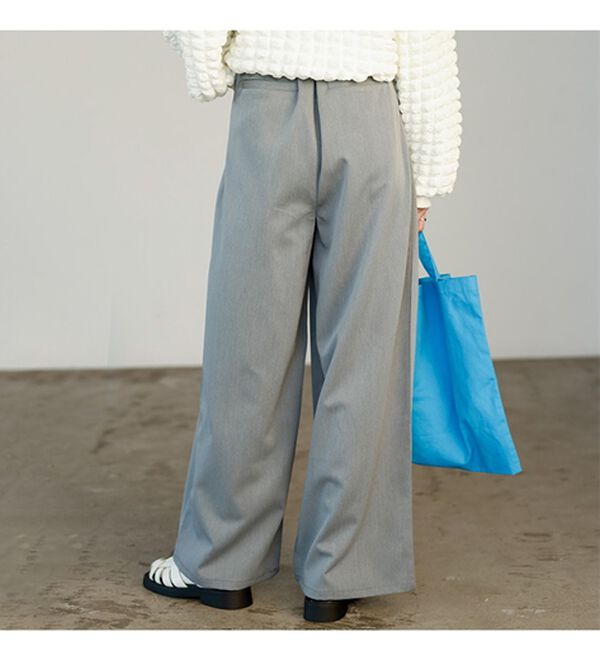 GeeRA（ジーラ）の「フロントポケットタックワイドパンツ（ワイドパンツ・ガウチョ）」｜詳細画像
