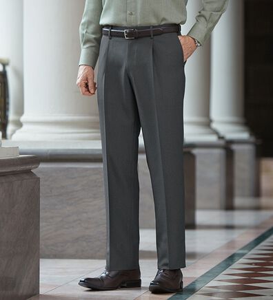 「＜ゴールデンベア＞ミックス調カルゼスラックス（メンズスラックス）」