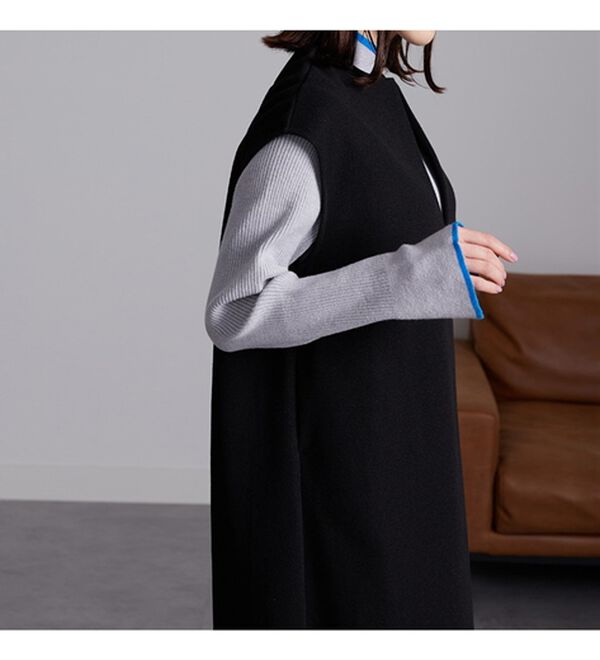 RANAN（ラナン）の「ウールライクディープＶネックジャンパースカート（ジャンパースカート）」｜詳細画像