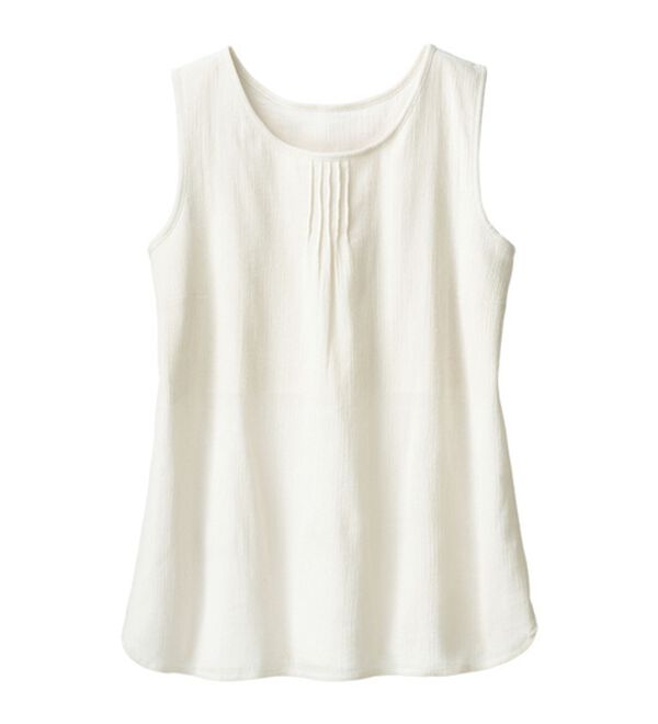 「【４色組】１枚で過ごせる綿１００％楊柳インナー（肌着・インナーウェア）」｜詳細画像