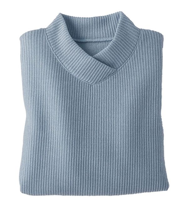 BELLUNA（ベルーナ）の「【静電気防止】ニットが苦手な方にも優しいプルオーバー（カットソー）」｜サックス