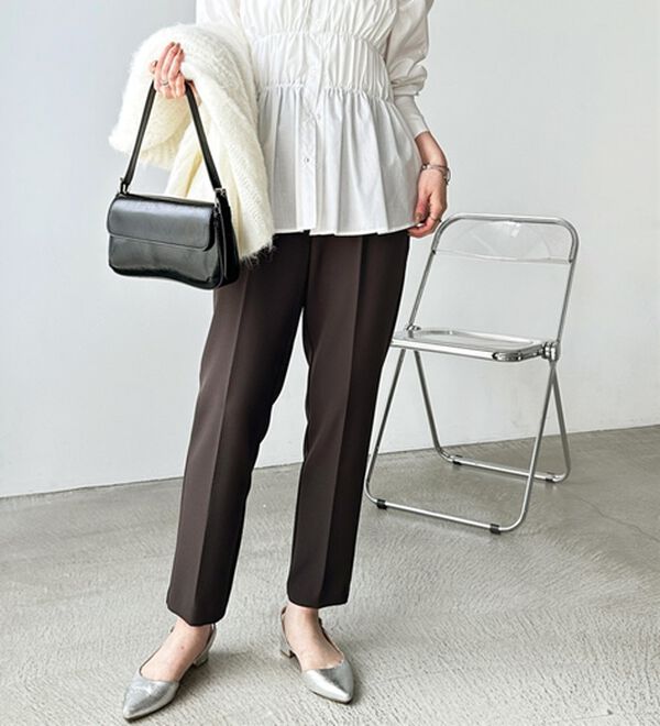 GeeRA（ジーラ）の「美脚きれい魅せ！テーパードパンツ（フルレングスパンツ）」｜詳細画像