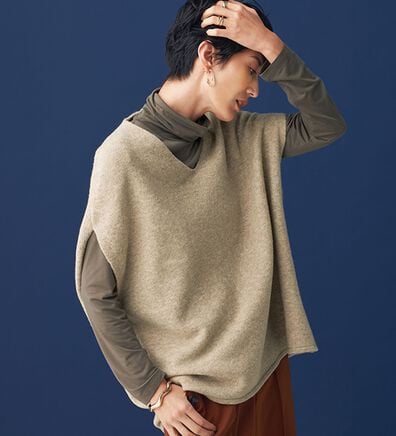 BELLUNA（ベルーナ）の「インナーに合わせるウール入りニットベスト（ベスト）」