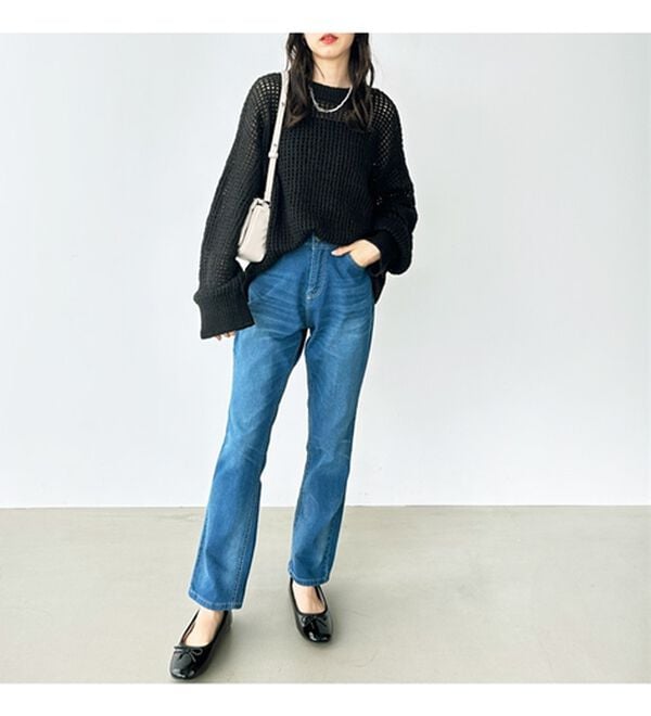 GeeRA（ジーラ）の「美脚シルエットテーパードデニムパンツ（テーパードパンツ）」｜詳細画像