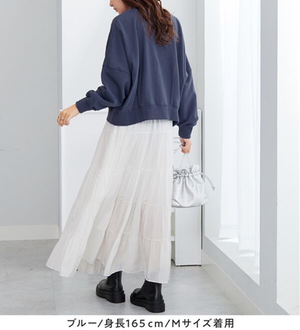 Viola e Viola（ヴィオラ エ ヴィオラ）の「【ビバリーヒルズポロクラブ】コクーンシルエットスウェット（カットソー）」｜詳細画像