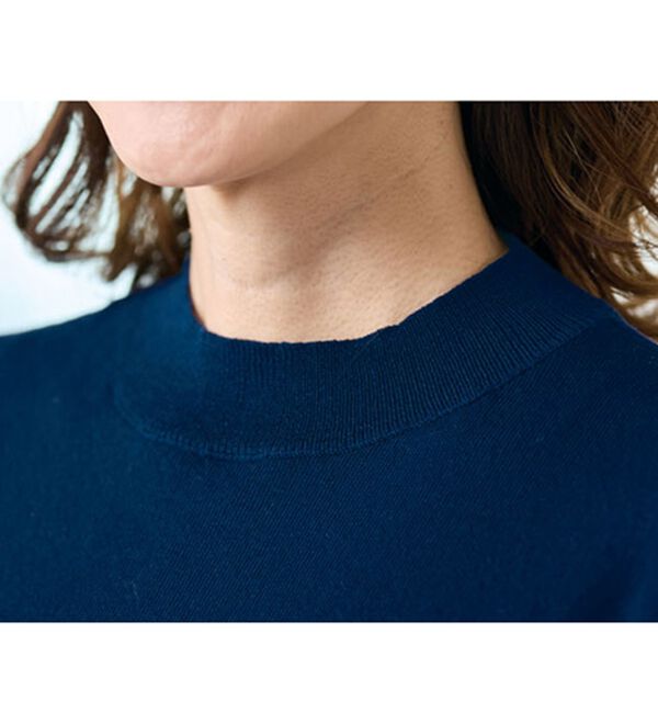 BELLUNA（ベルーナ）の「【２枚組】洗濯後乾きやすい！インターシャニットプルオーバー（ニット・セーター）」｜詳細画像